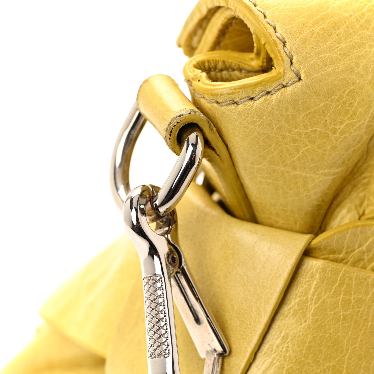 Miu Miu Vitello Lux Mini Bow Bag Polline 16 of 18