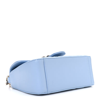 Gucci Calfskin Matelasse Mini GG Marmont Top Handle Shoulder Bag Porcelain Light Blue 4 of 10