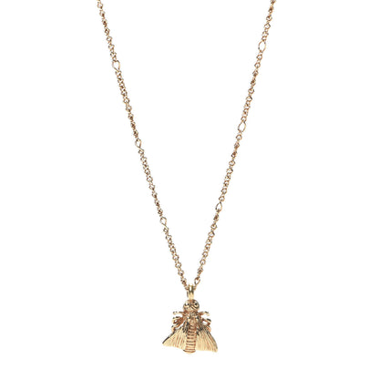 Gucci 18K Yellow Gold Le Marche Des Merveilles Bee Pendant Necklace 1 of 6