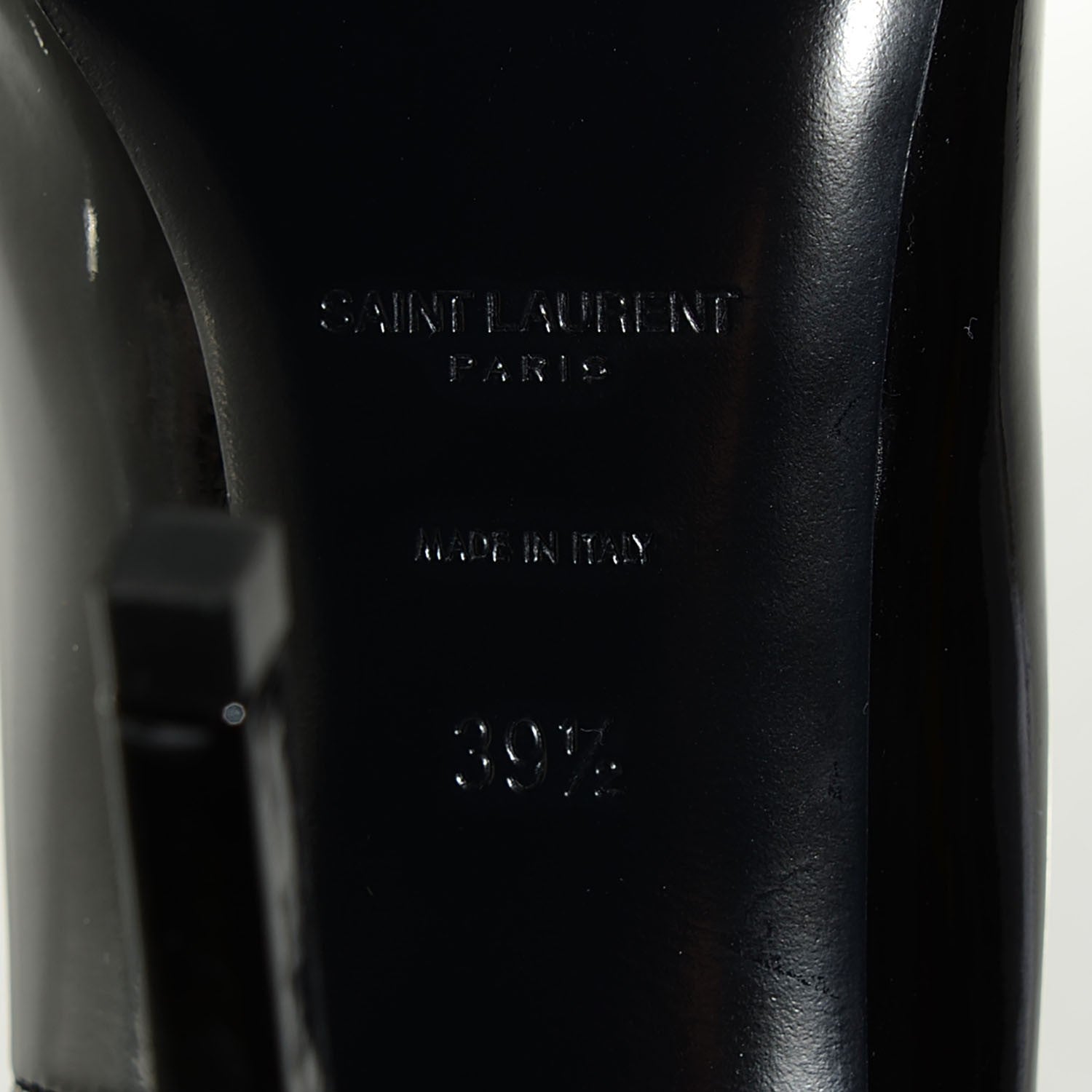 Saint Laurent Patent Classic Paris 105 Escarpin Pumps 39.5 Black 14 of 16