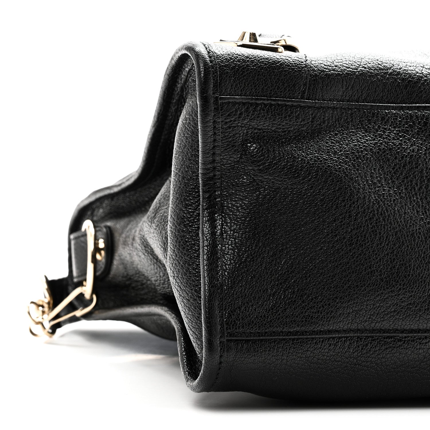 Balenciaga Chevre Gold Metallic Edge Hardware City Black 10 of 11