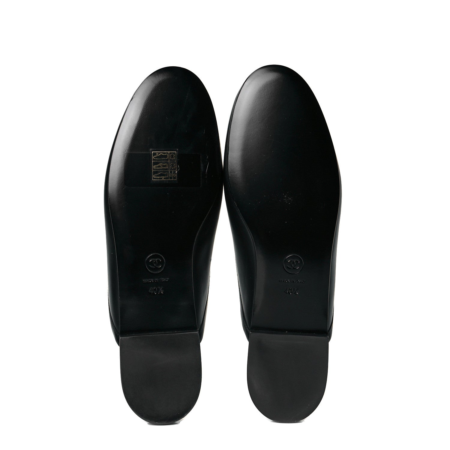 Chanel Calfskin CC Mules 40.5 Black 7 of 10