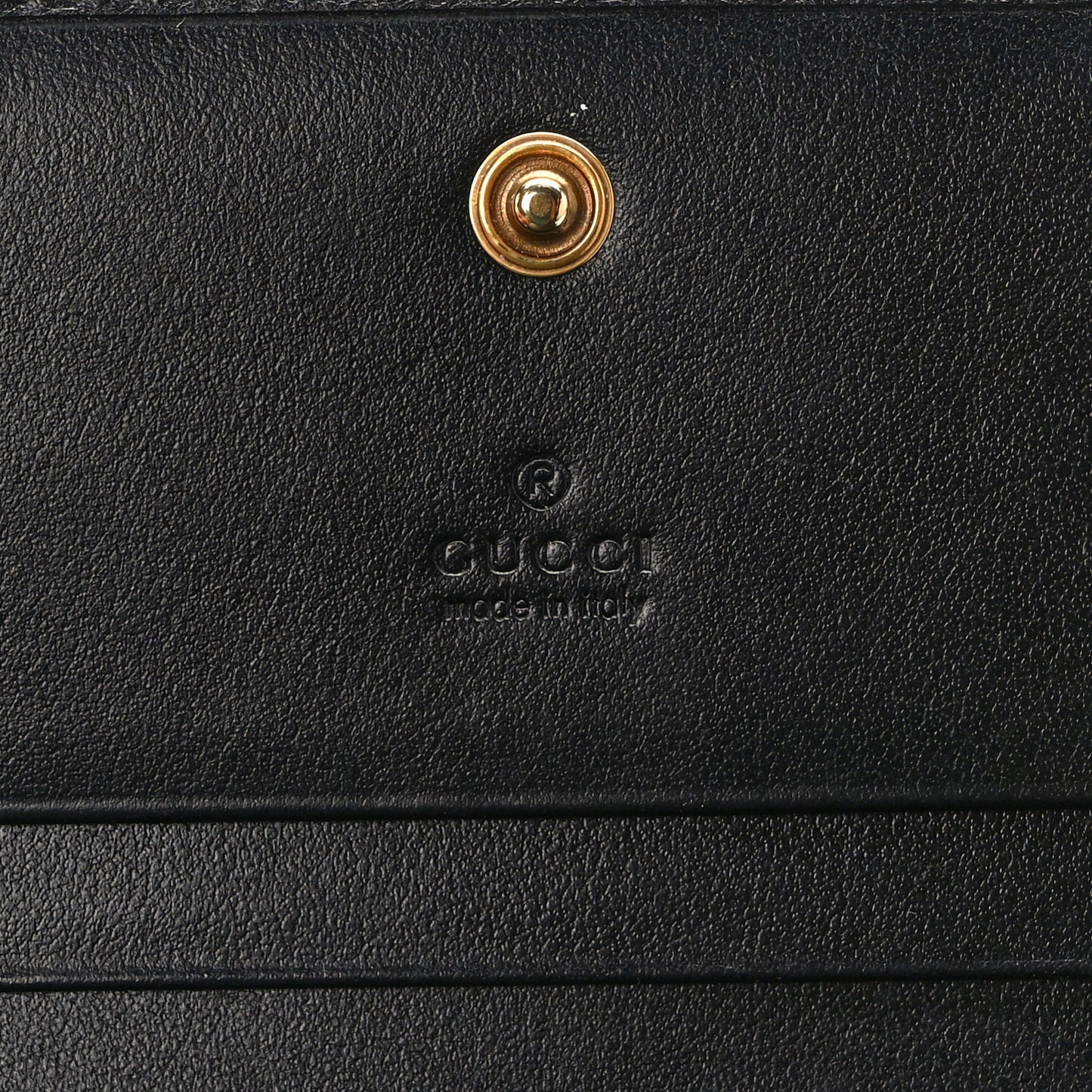 Calfskin Matelasse GG Marmont Card Case Wallet Black