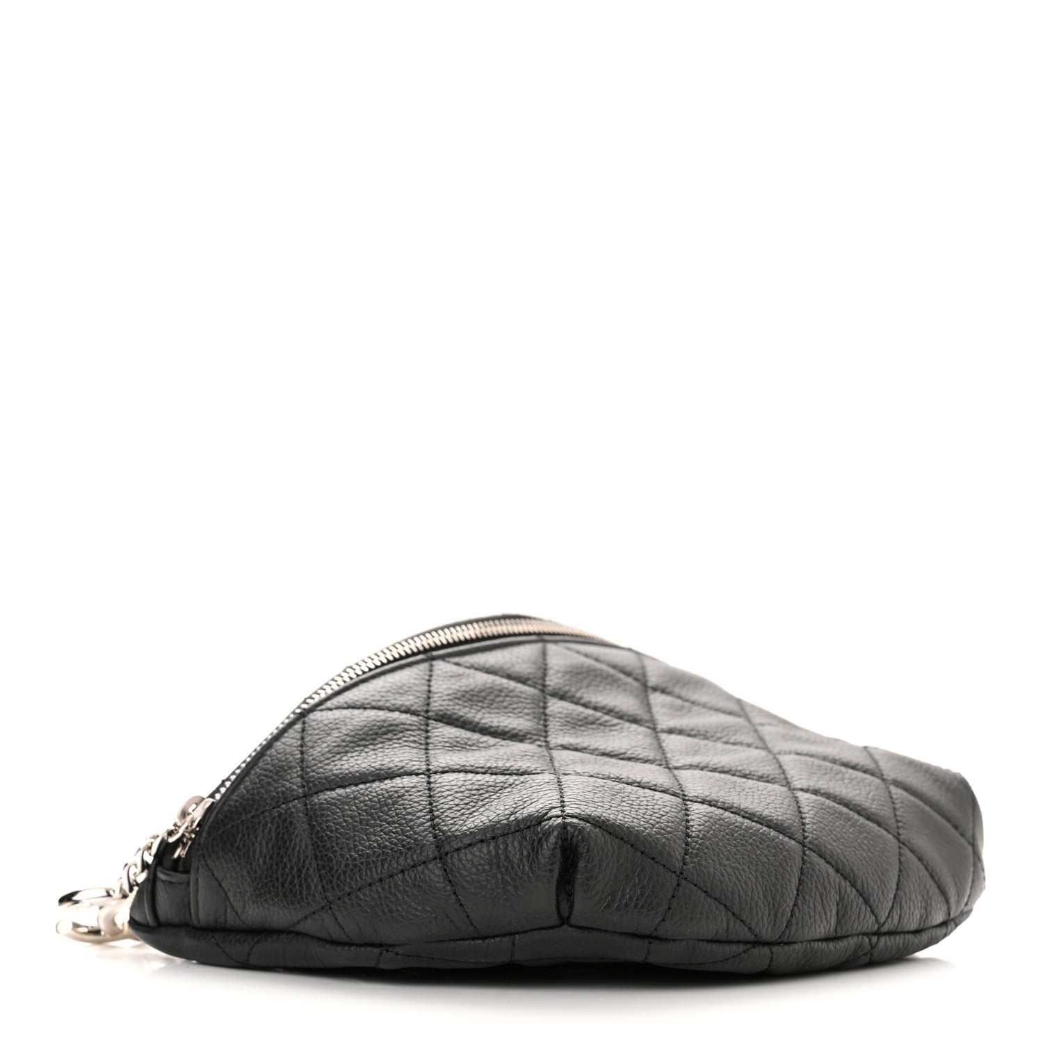 Chanel Grained Calfskin Quilted Waist Belt Bag Black 4 of 10