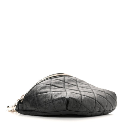 Chanel Grained Calfskin Quilted Waist Belt Bag Black 4 of 10