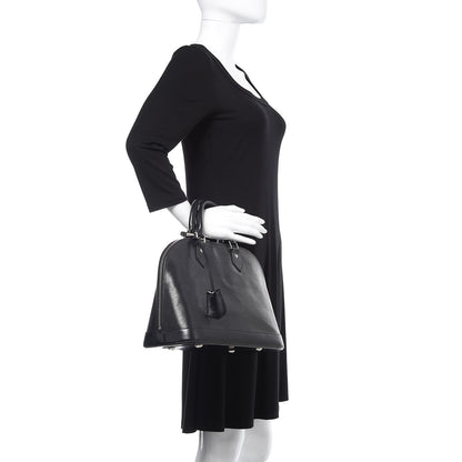 Louis Vuitton Epi Alma PM Black 2 of 10