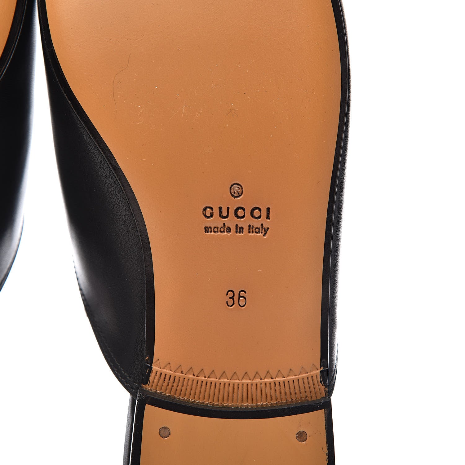 Gucci Calfskin Crystal Tiger Embroidered Womens Princetown Slippers 36 Black 7 of 9