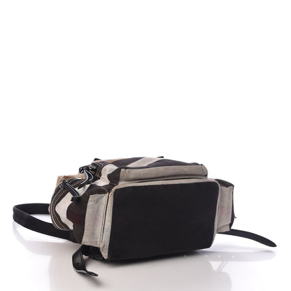 Burberry Canvas Mega Check Medium Rucksack Backpack Black 4 of 9