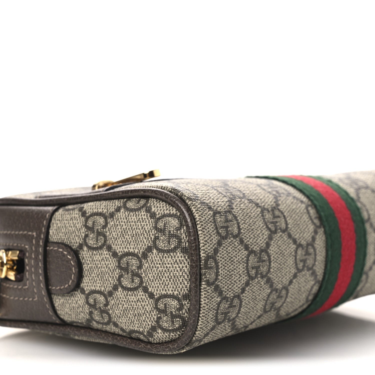 Gucci GG Supreme Monogram Web Small Ophidia Belt Bag 75 30 Dark Brown 9 of 10