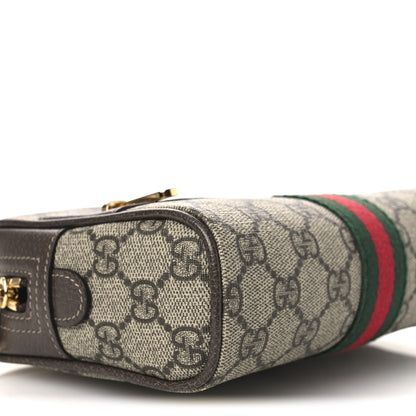 Gucci GG Supreme Monogram Web Small Ophidia Belt Bag 75 30 Dark Brown 9 of 10