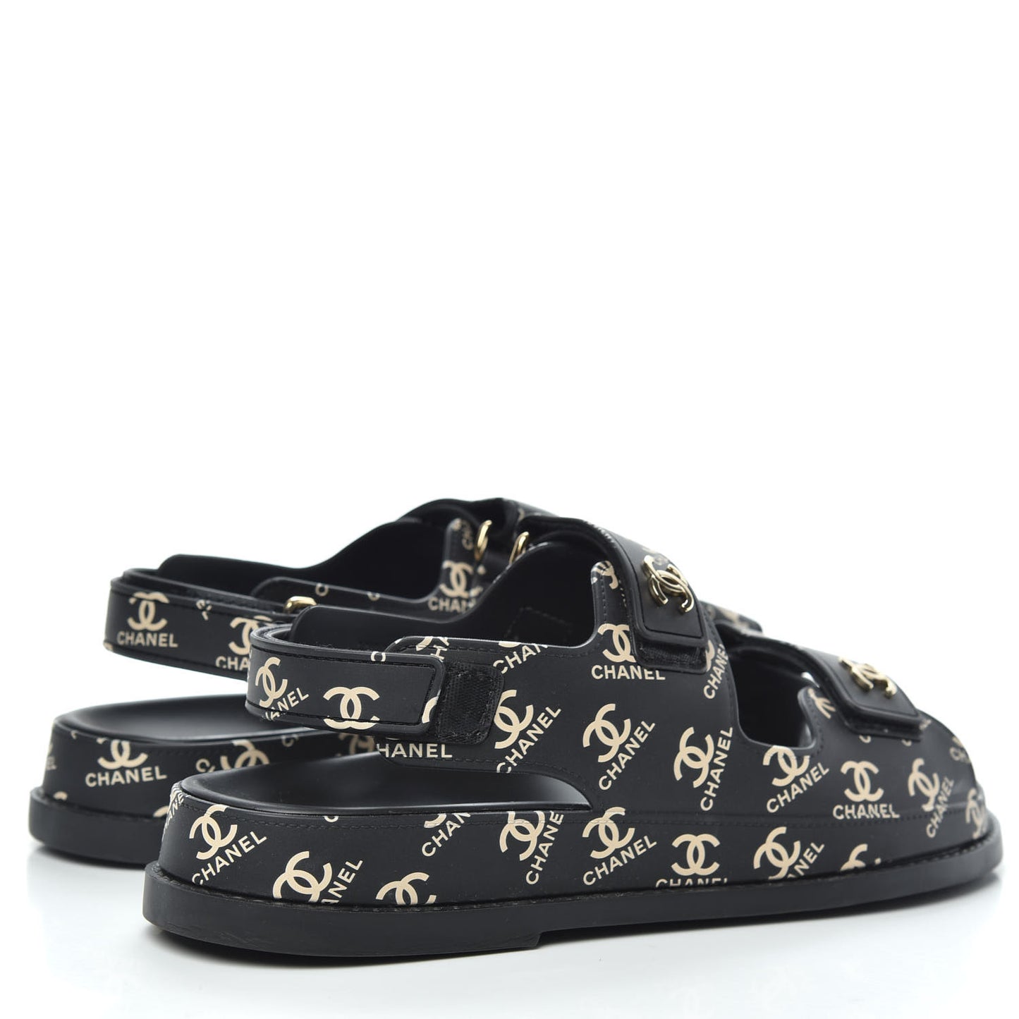 Rubber CC Dad Sandals 39 Black