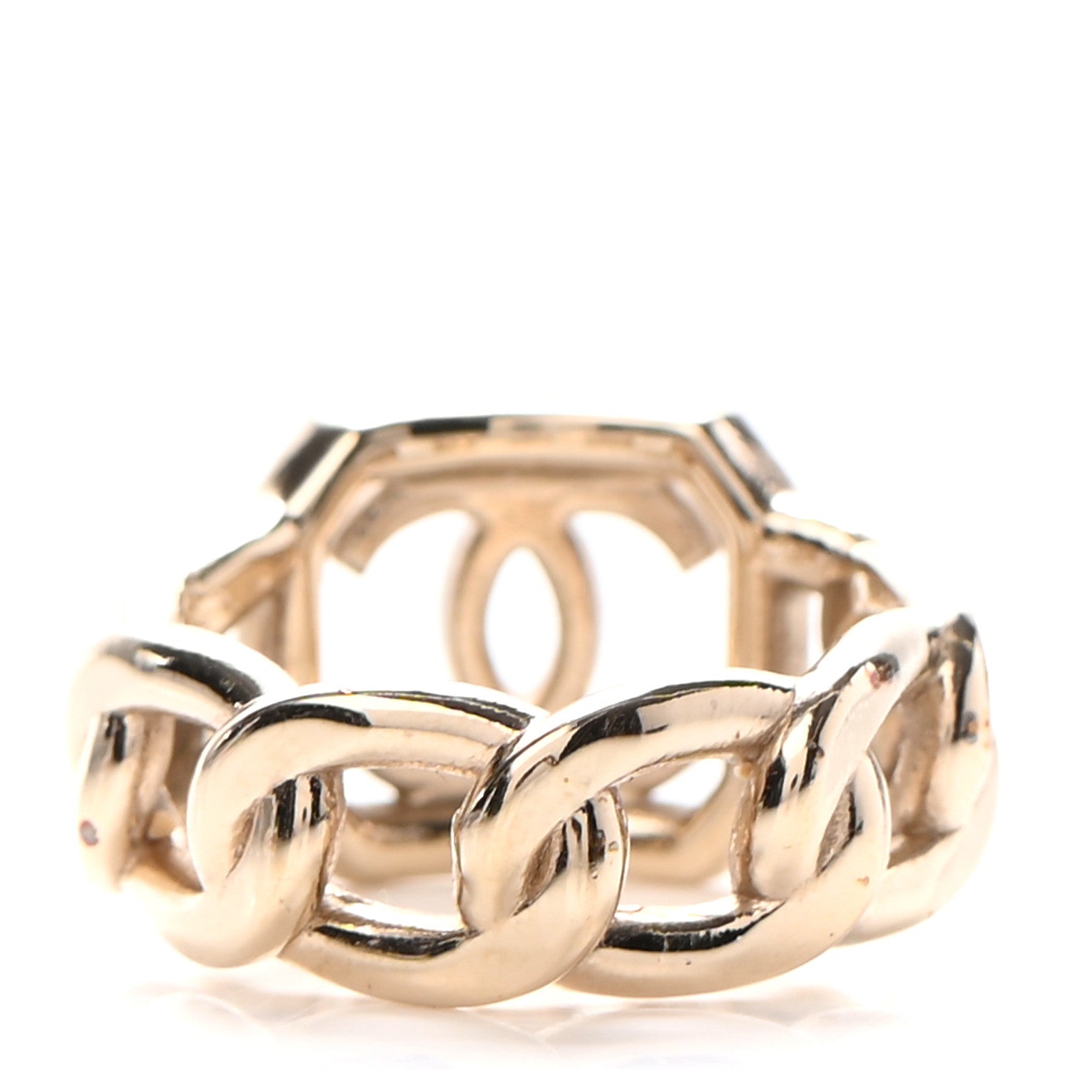 Chanel Pearl CC Ring 7 Gold 3 of 4