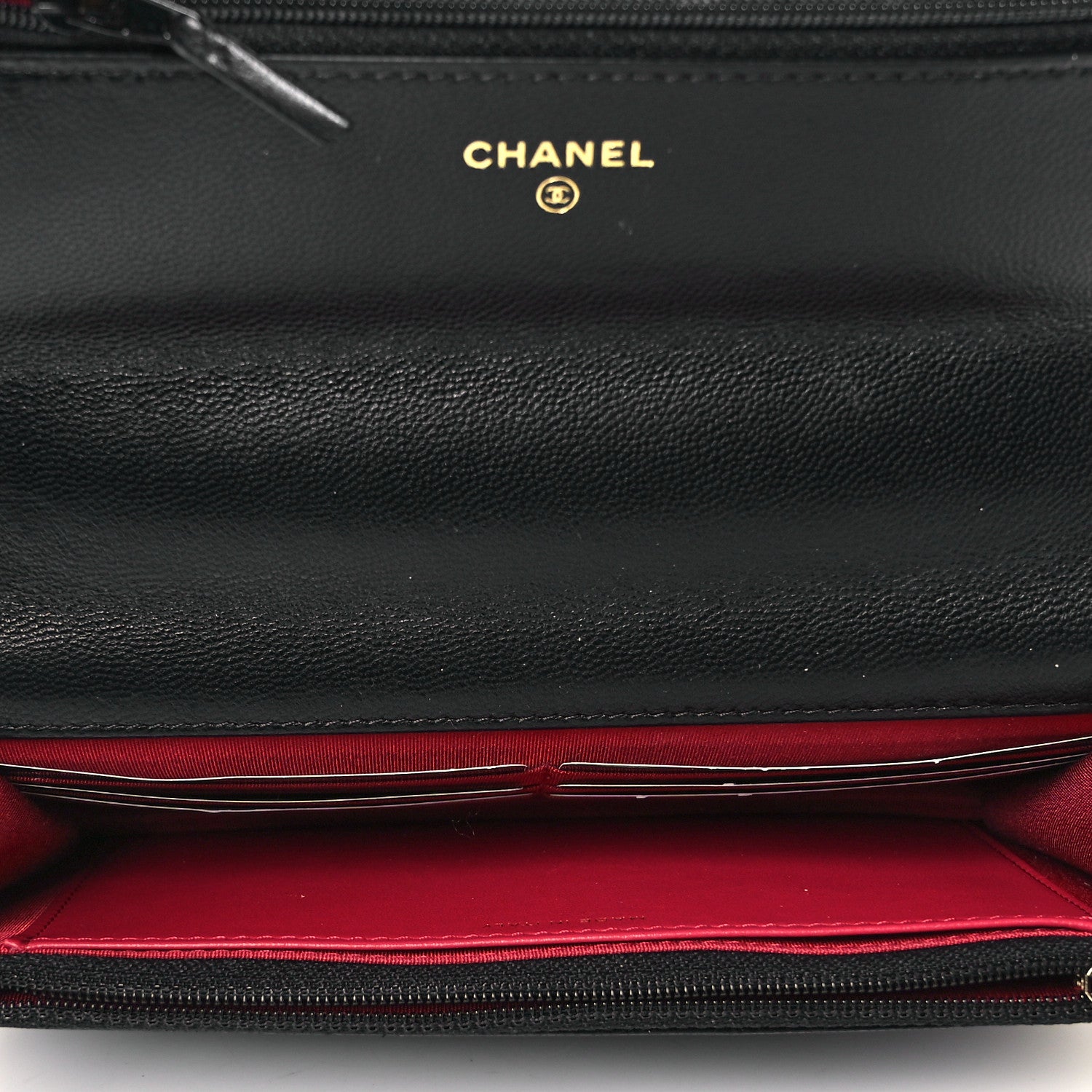 Chanel Shiny Goatskin Quilted Chanel 19 Wallet On Chain WOC Black 4 of 8