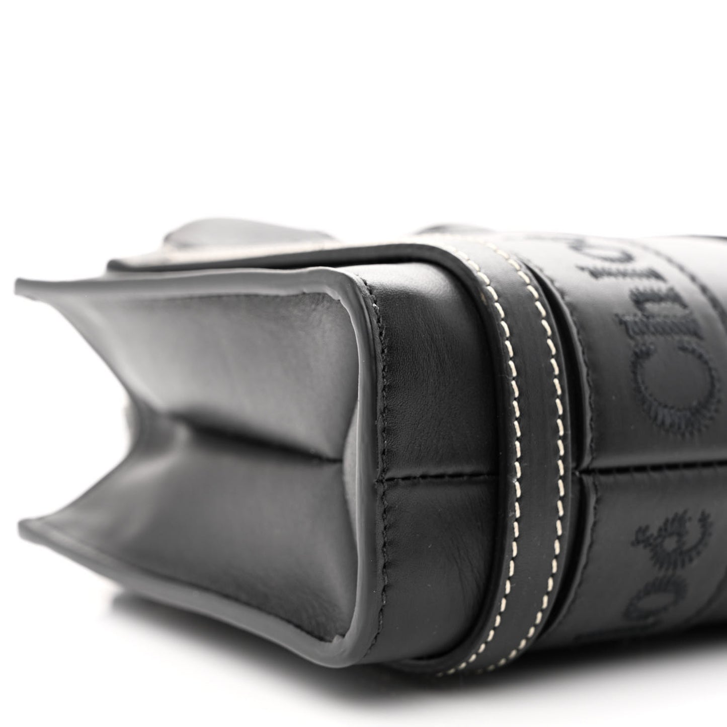 Calfskin Mini Woody Tote Black