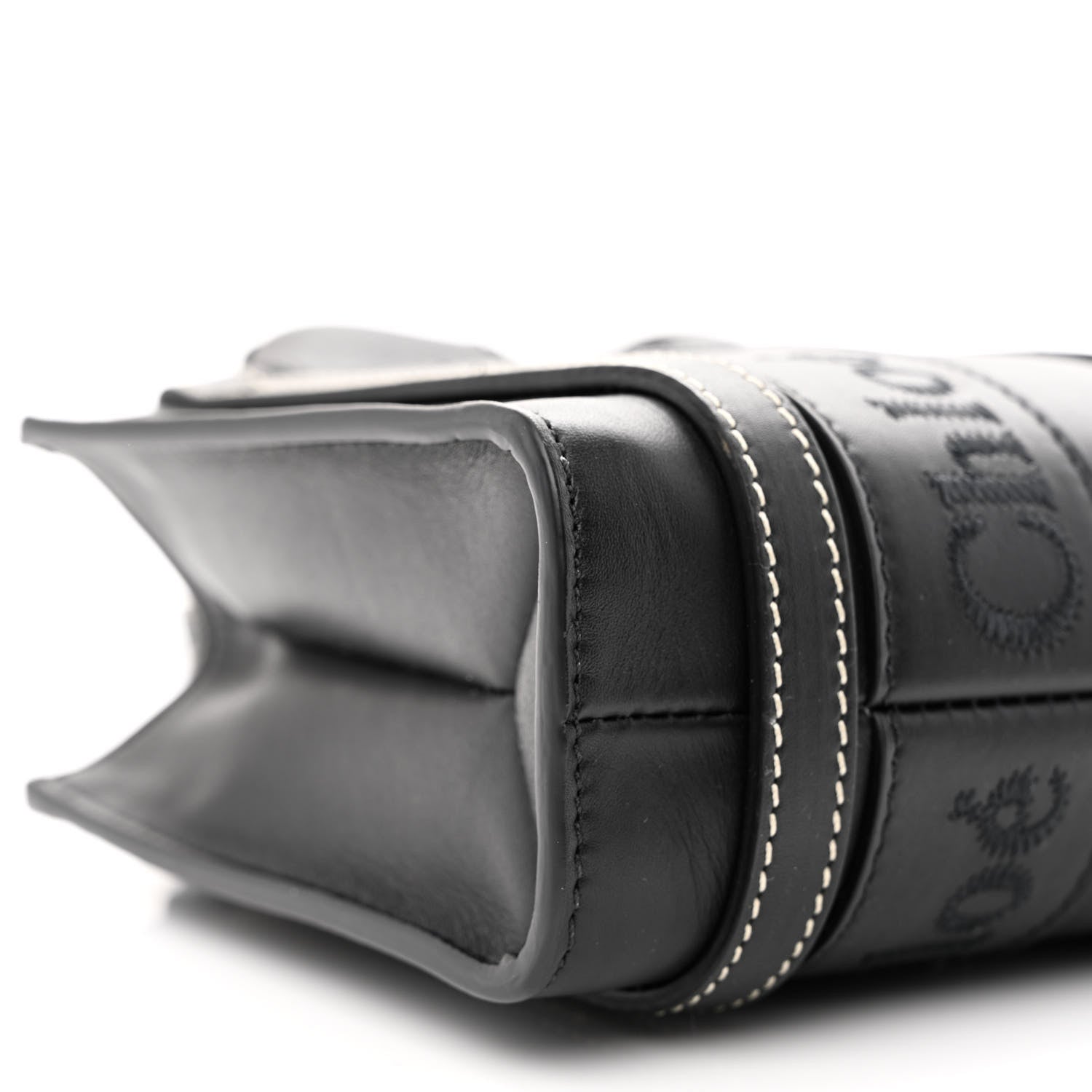 Chloe Calfskin Mini Woody Tote Black 9 of 10