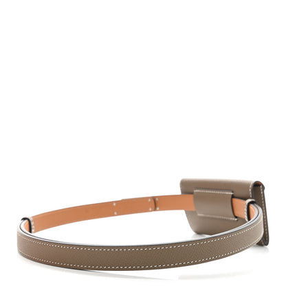 Hermes Epsom Kelly Pocket Belt Etoupe 2 of 6