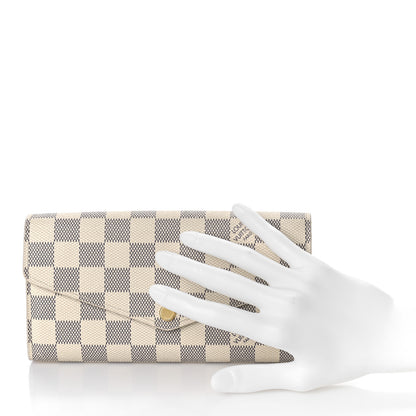 Louis Vuitton Damier Azur Sarah Wallet NM 2 of 10