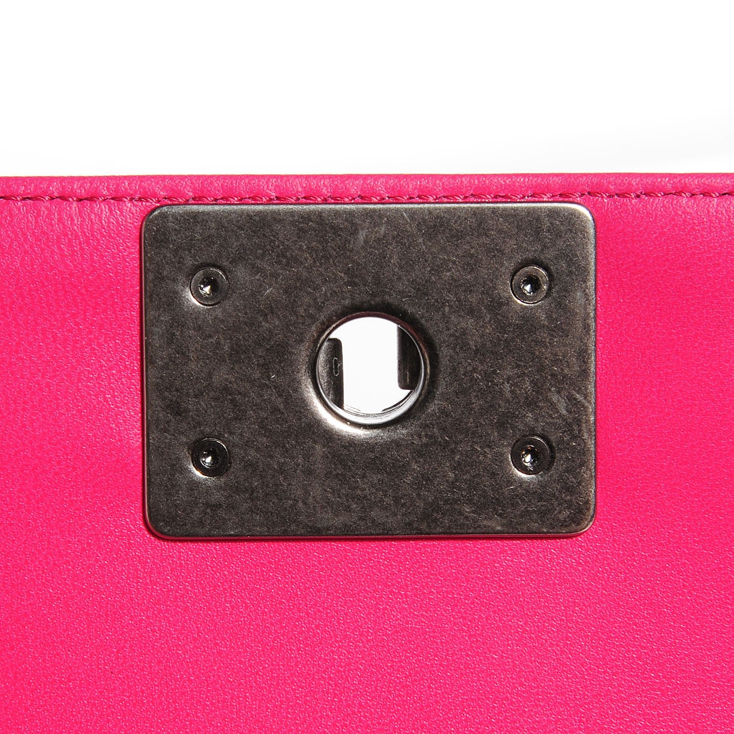 Chanel Lambskin Quilted Medium Boy Flap Fuchsia 6 of 8
