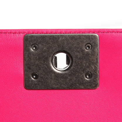 Chanel Lambskin Quilted Medium Boy Flap Fuchsia 6 of 8