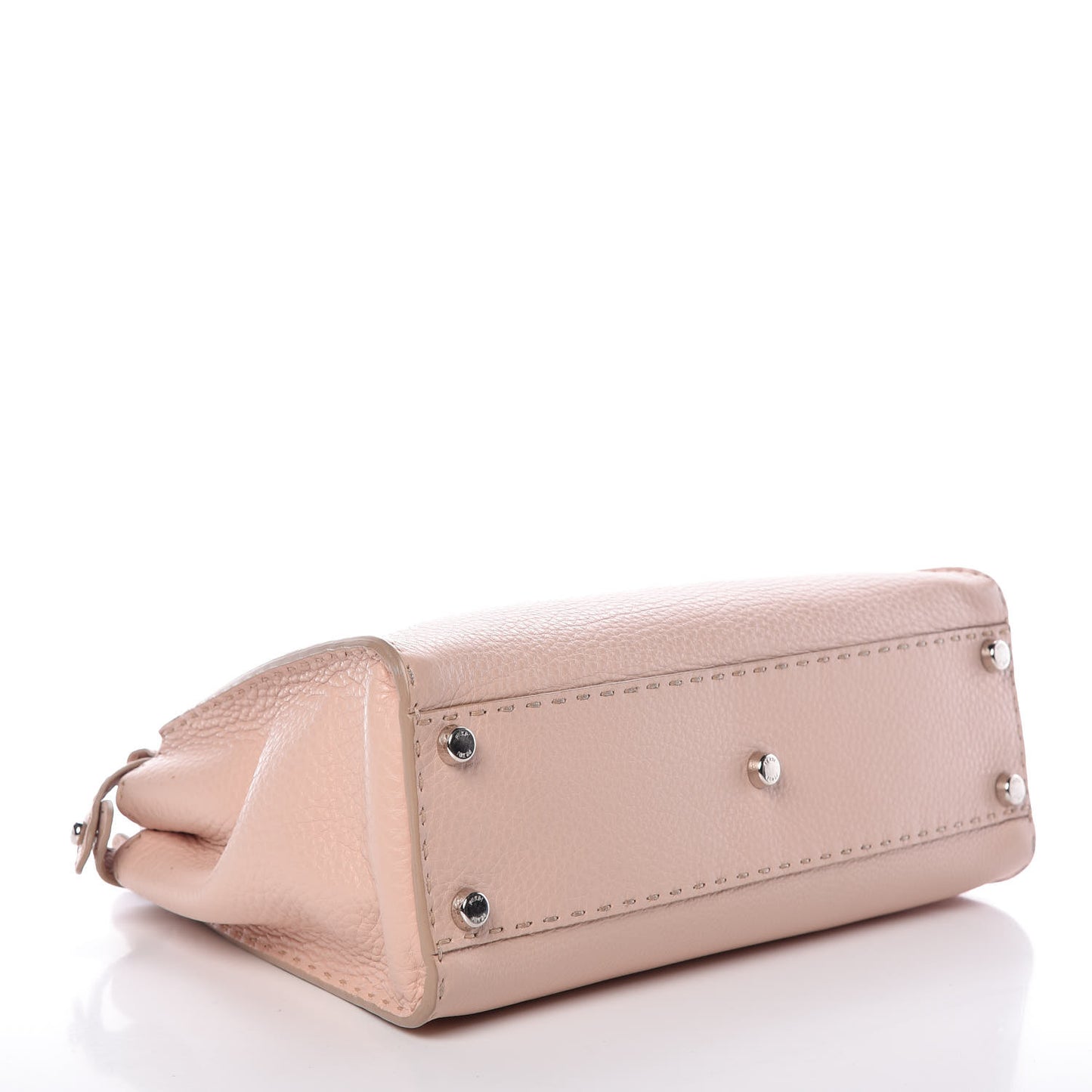Cuoio Romano Selleria Bi-Color Medium Peekaboo Iconic Satchel Rosa Plaster Pesca