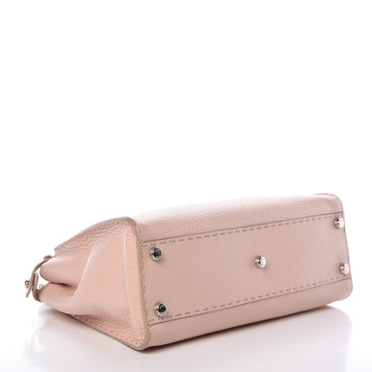 Fendi Cuoio Romano Selleria Bi-Color Medium Peekaboo Iconic Satchel Rosa Plaster Pesca 5 of 16
