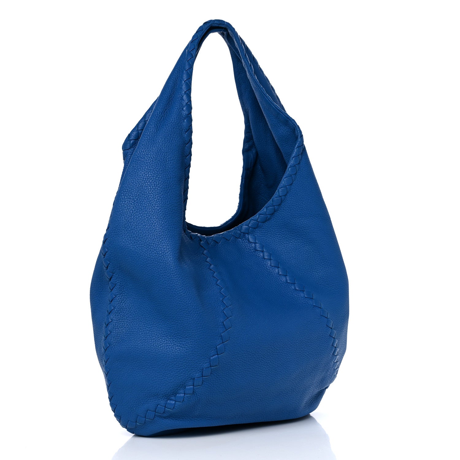 Bottega Veneta Cervo Deerskin Large Hobo Signal Blue 3 of 8
