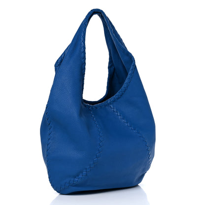 Bottega Veneta Cervo Deerskin Large Hobo Signal Blue 3 of 8