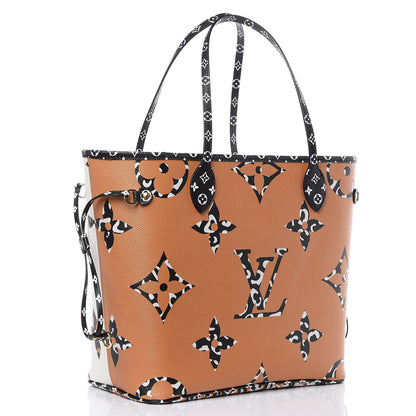 Louis Vuitton Monogram Giant Jungle Neverfull MM Ivory 4 of 11