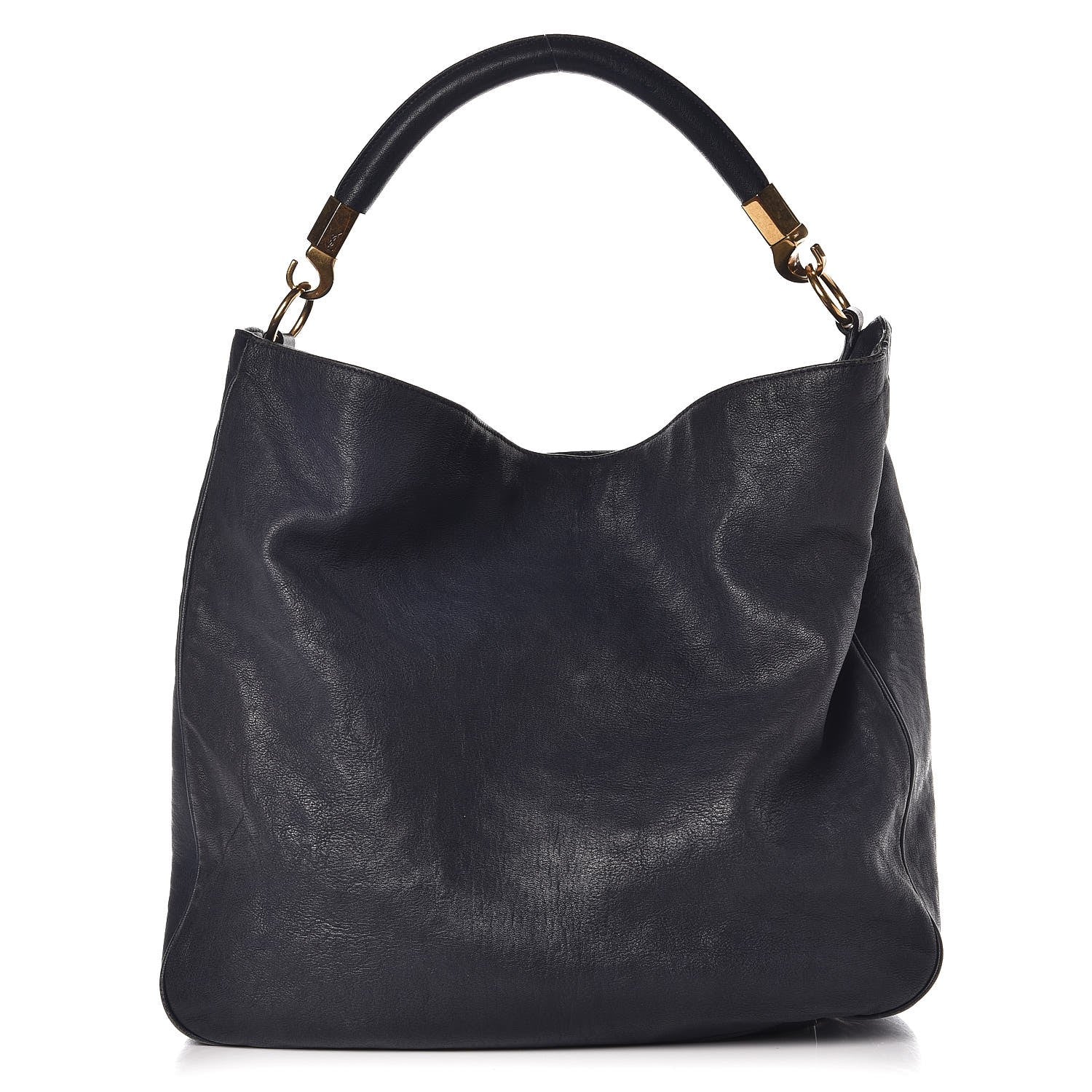 Saint Laurent Goatskin Large Roady Hobo Navy 1 of 11