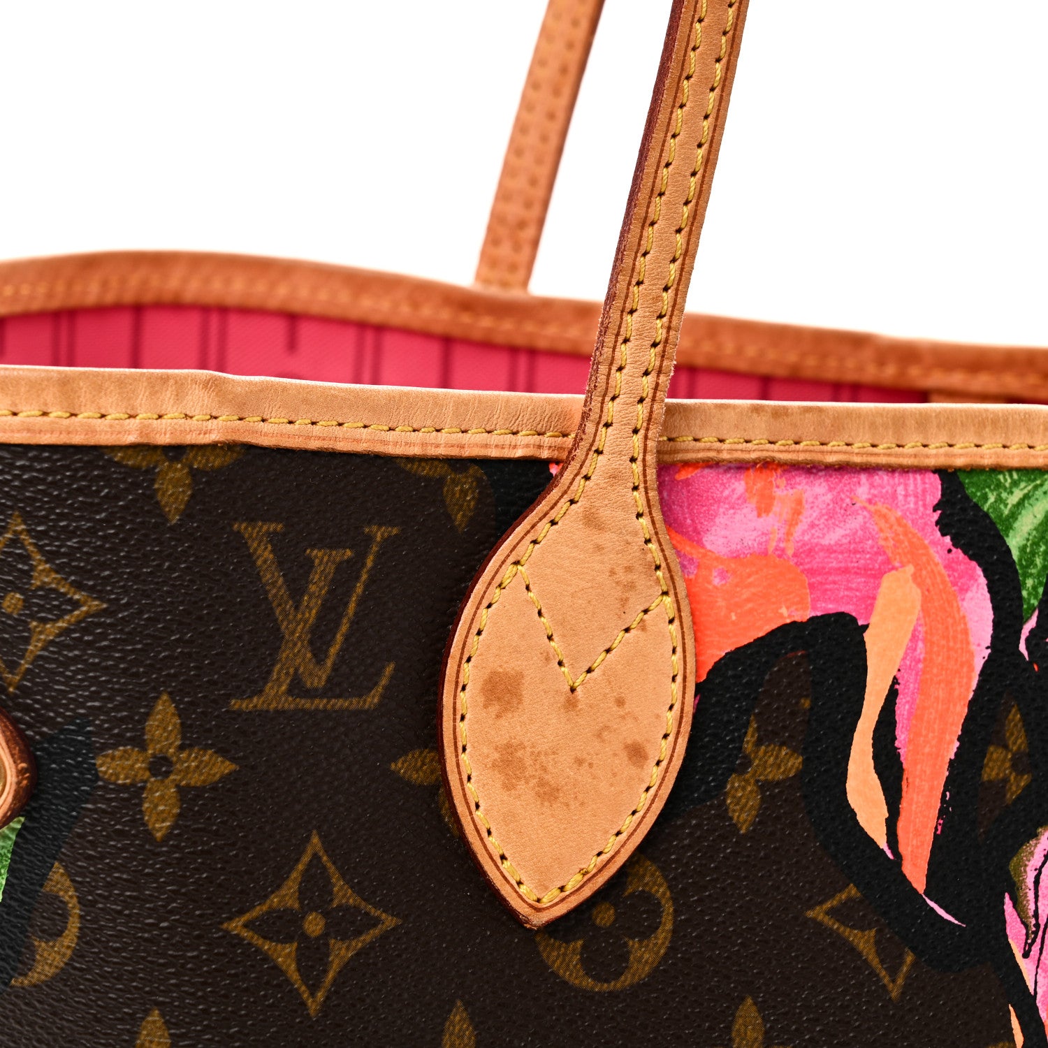 Louis Vuitton Monogram Roses Neverfull MM 10 of 10