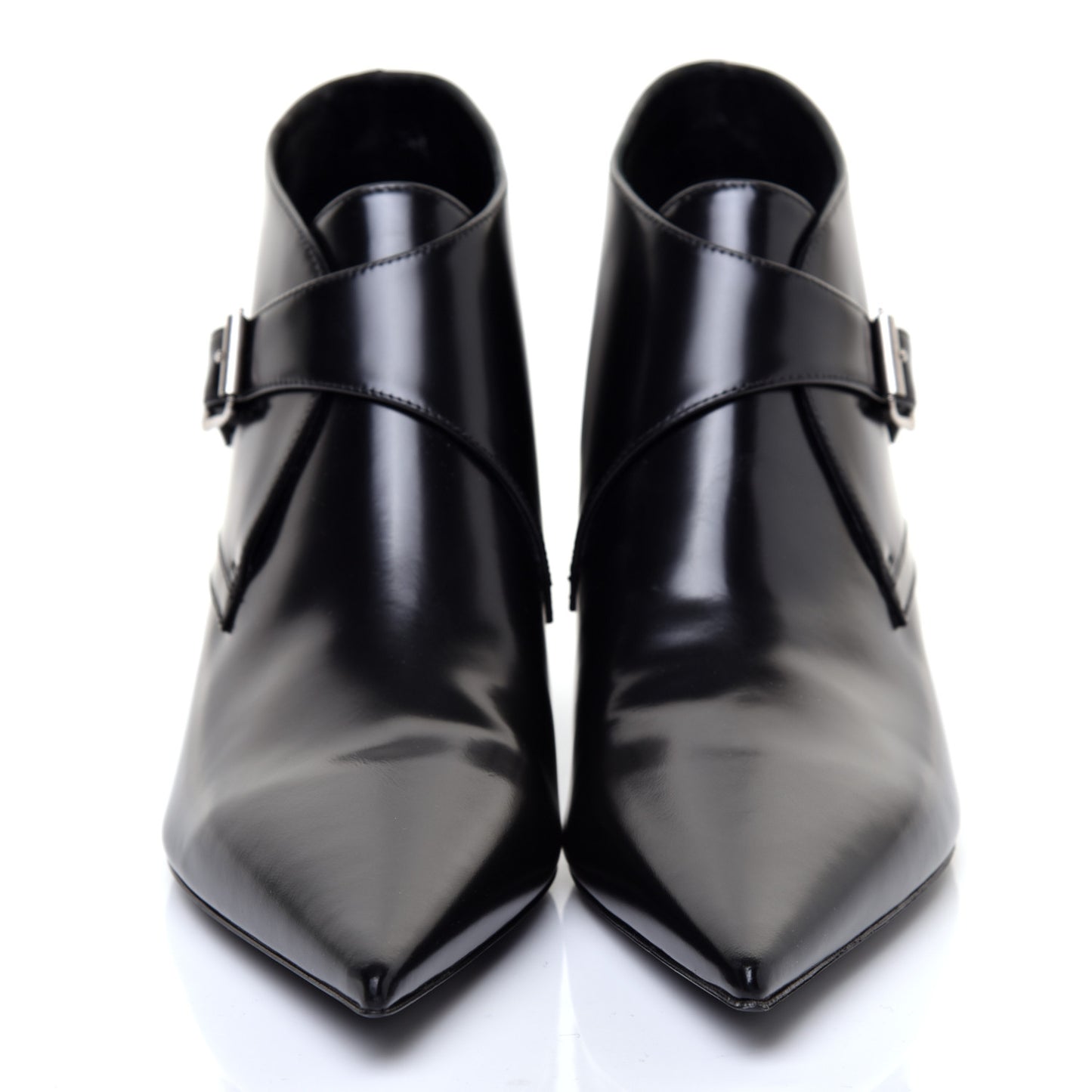 Calfskin Ankle Boots 39.5 Black