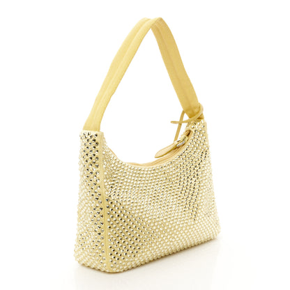 Prada Satin Crystal Mini Re-Edition 2000 Bag Ananas 3 of 10
