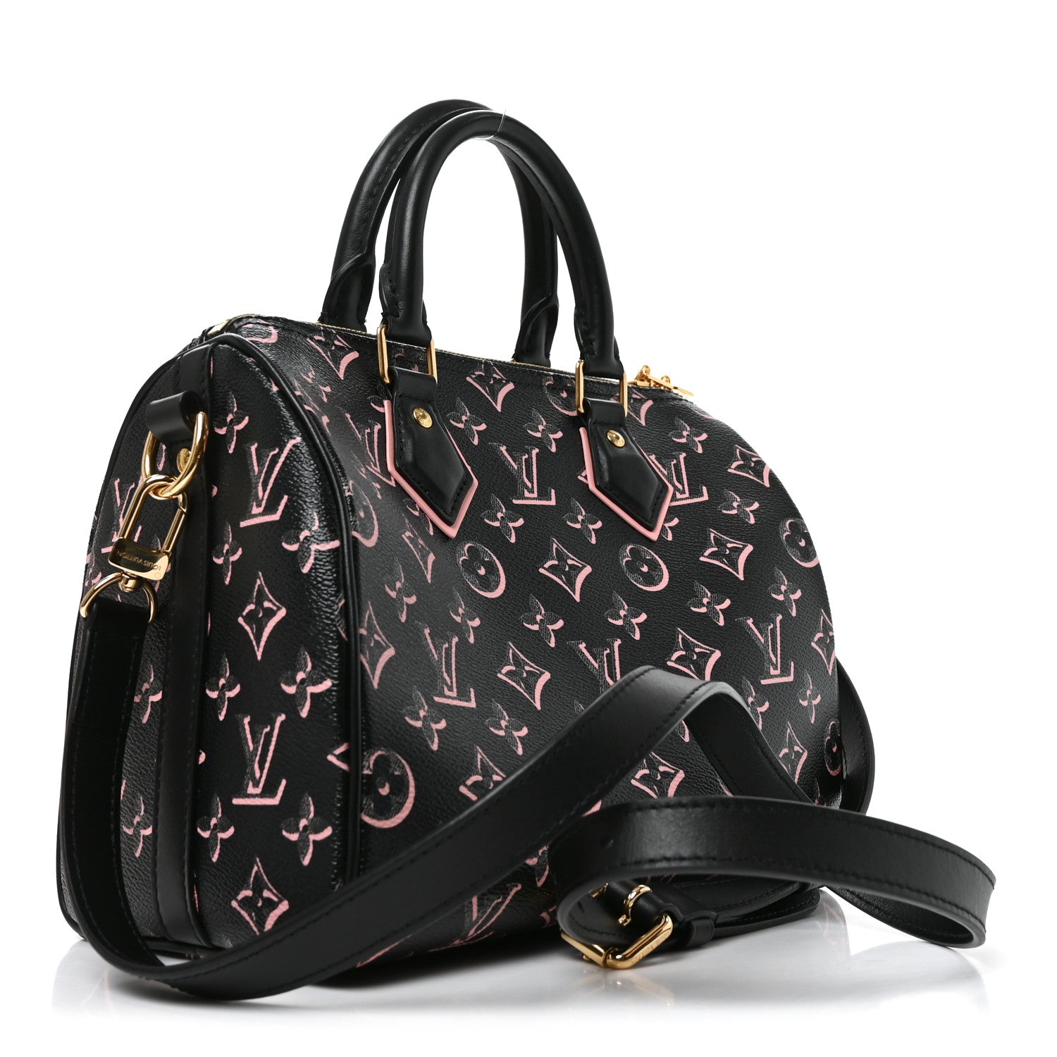 Louis Vuitton Monogram Fall for You Speedy Bandouliere 25 Black 3 of 9
