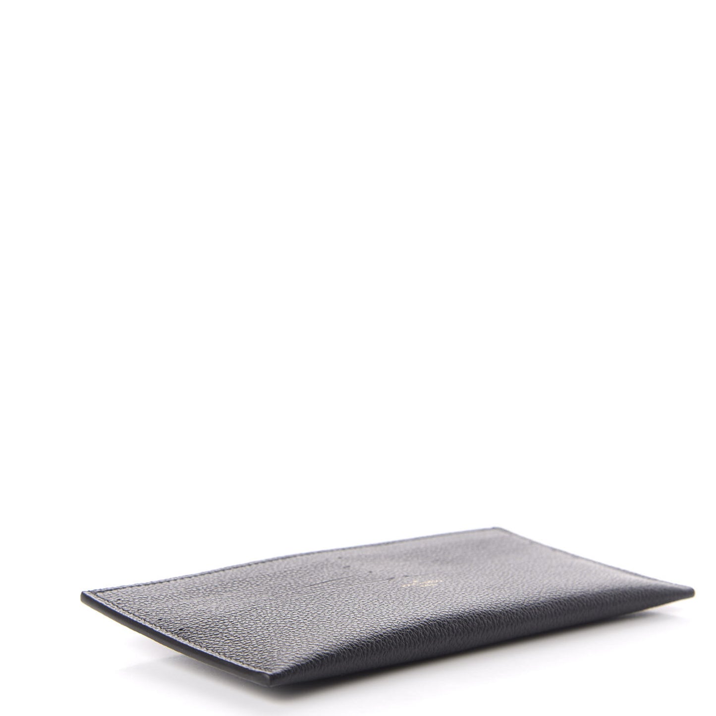 Calfskin Felicie Chain Wallet Card Holder Insert Black