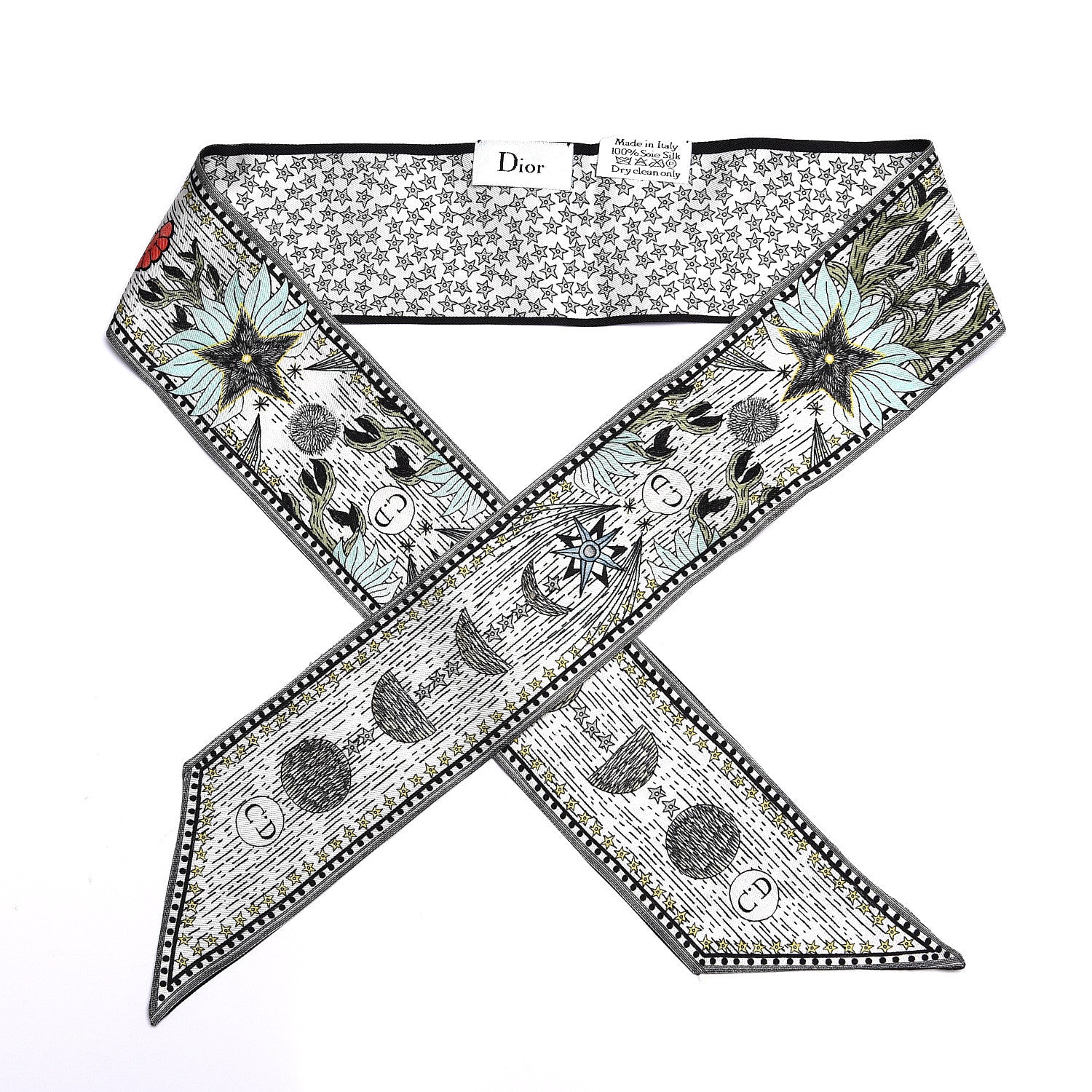 Christian Dior Silk La Lune Mitzah Scarf 1 of 4