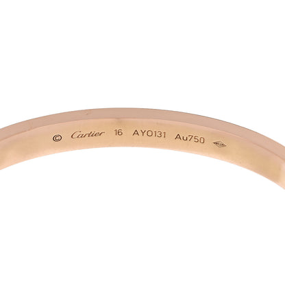 Cartier 18K Pink Gold LOVE Bracelet 16 5 of 6