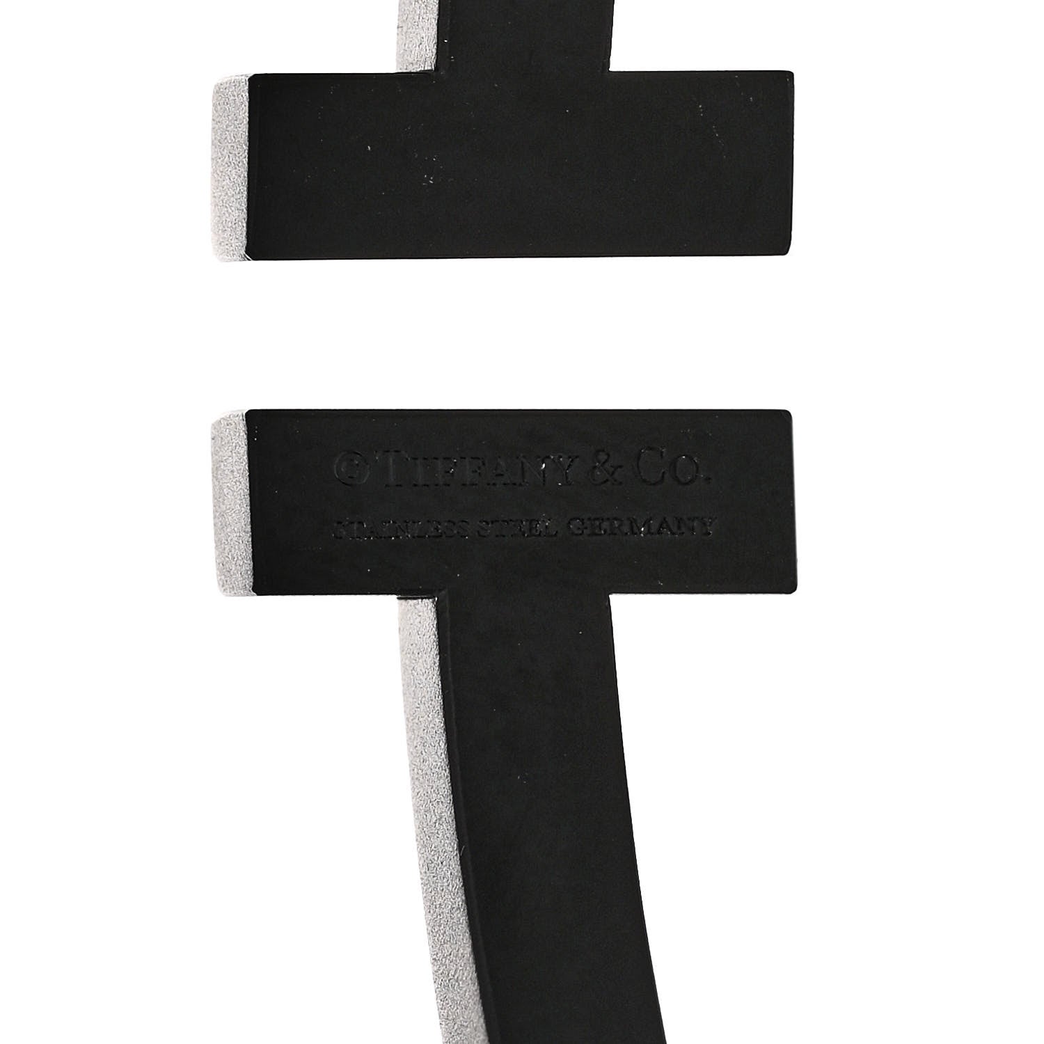 Tiffany Black-Coated Stainless Steel T Square Bracelet 3 of 4