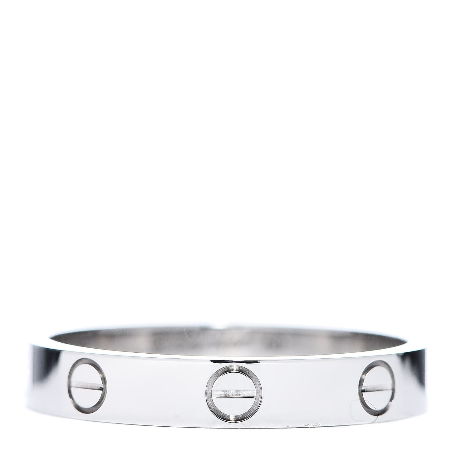 18K White Gold 3.5mm LOVE Wedding Band Ring 60 9.25