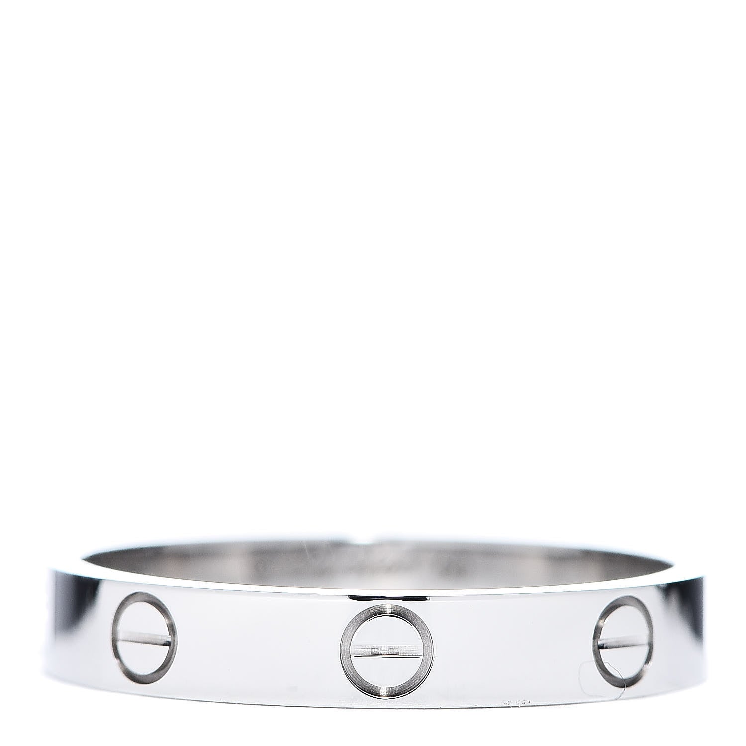 Cartier 18K White Gold 3.5mm LOVE Wedding Band Ring 60 9.25 1 of 8