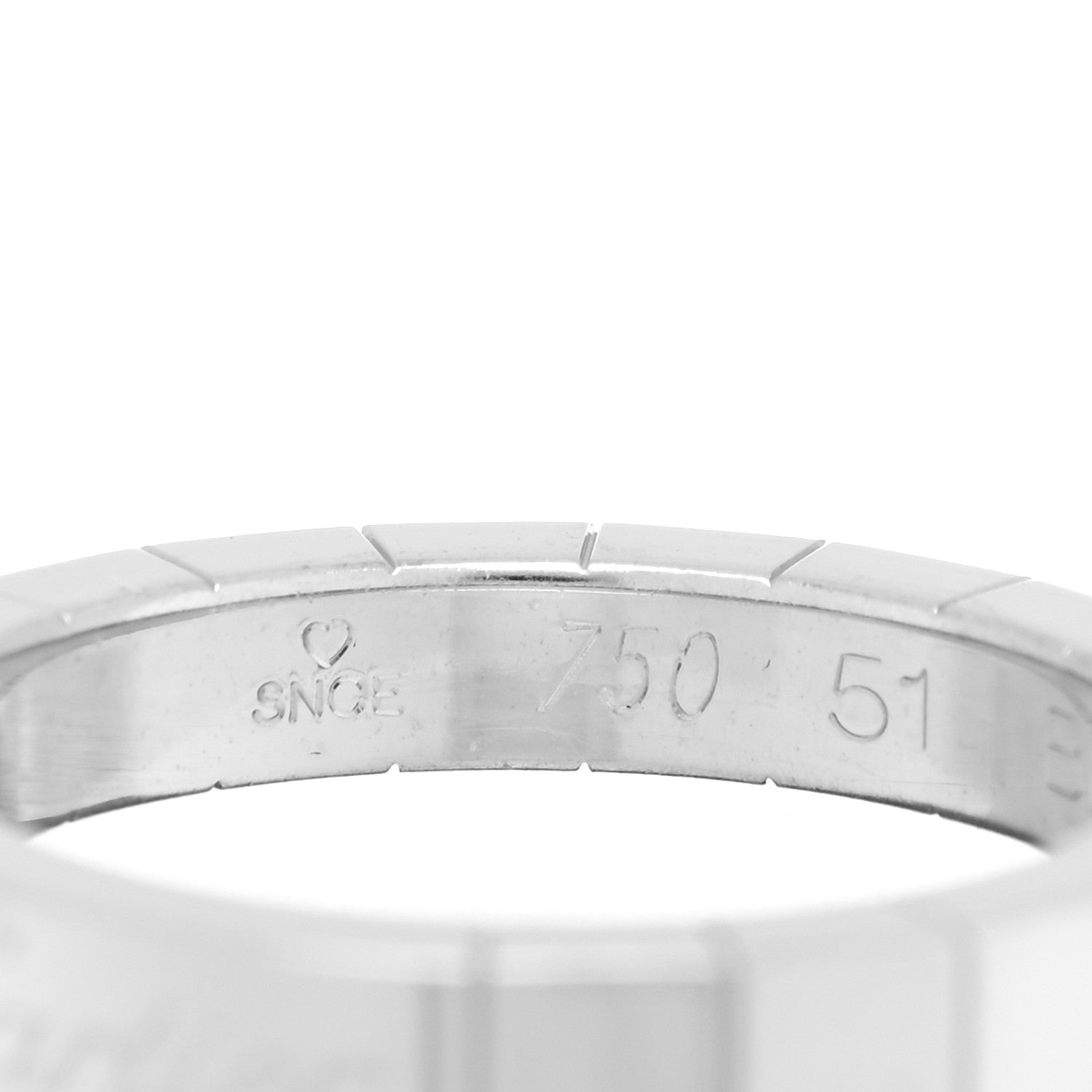 Cartier 18K White Gold Lanieres Ring 51 5.75 4 of 4