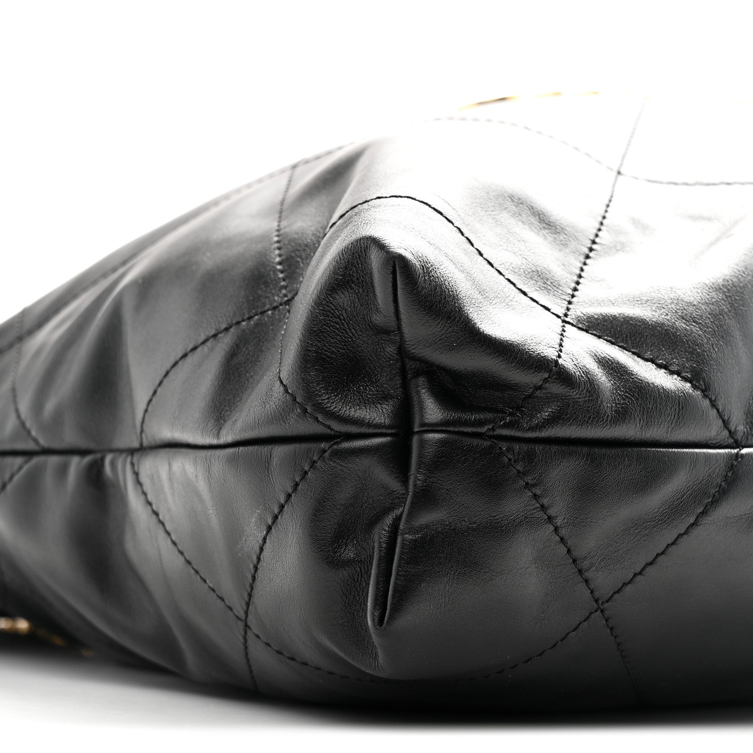 Chanel Shiny Calfskin Quilted Small Chanel 22 Black 9 of 10