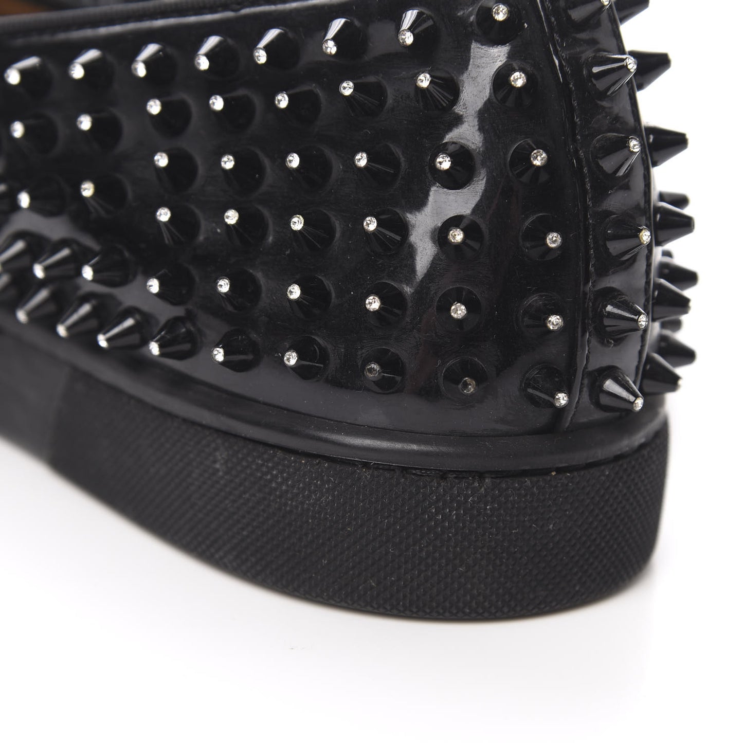 Patent Spikes Mens Galactokai Flat 44 Black Lucido