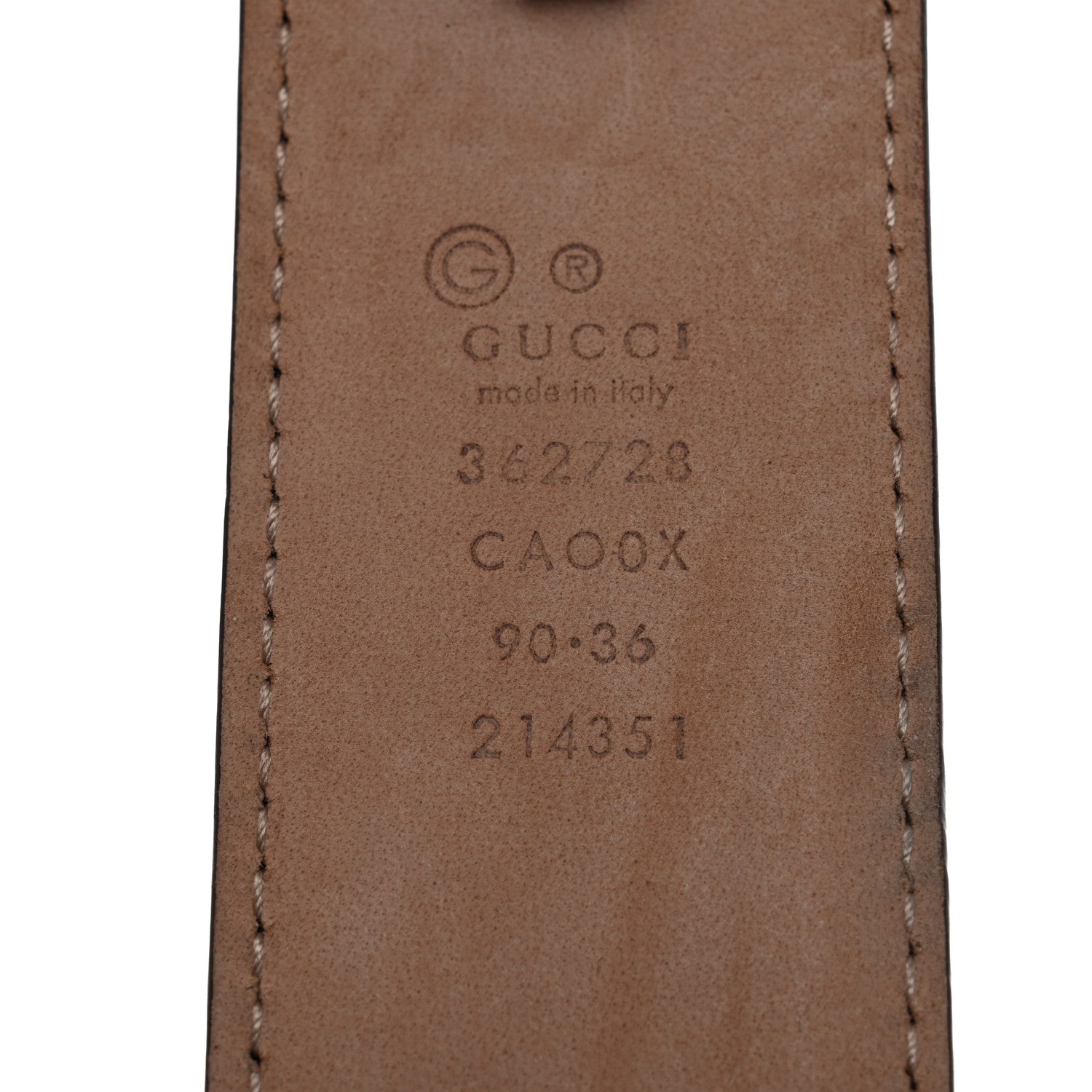 Gucci Calfskin 1973 Belt 90 36 Black 6 of 6