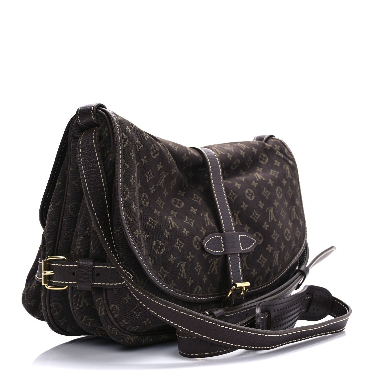 Louis Vuitton Monogram Mini Lin Saumur Ebene 3 of 11