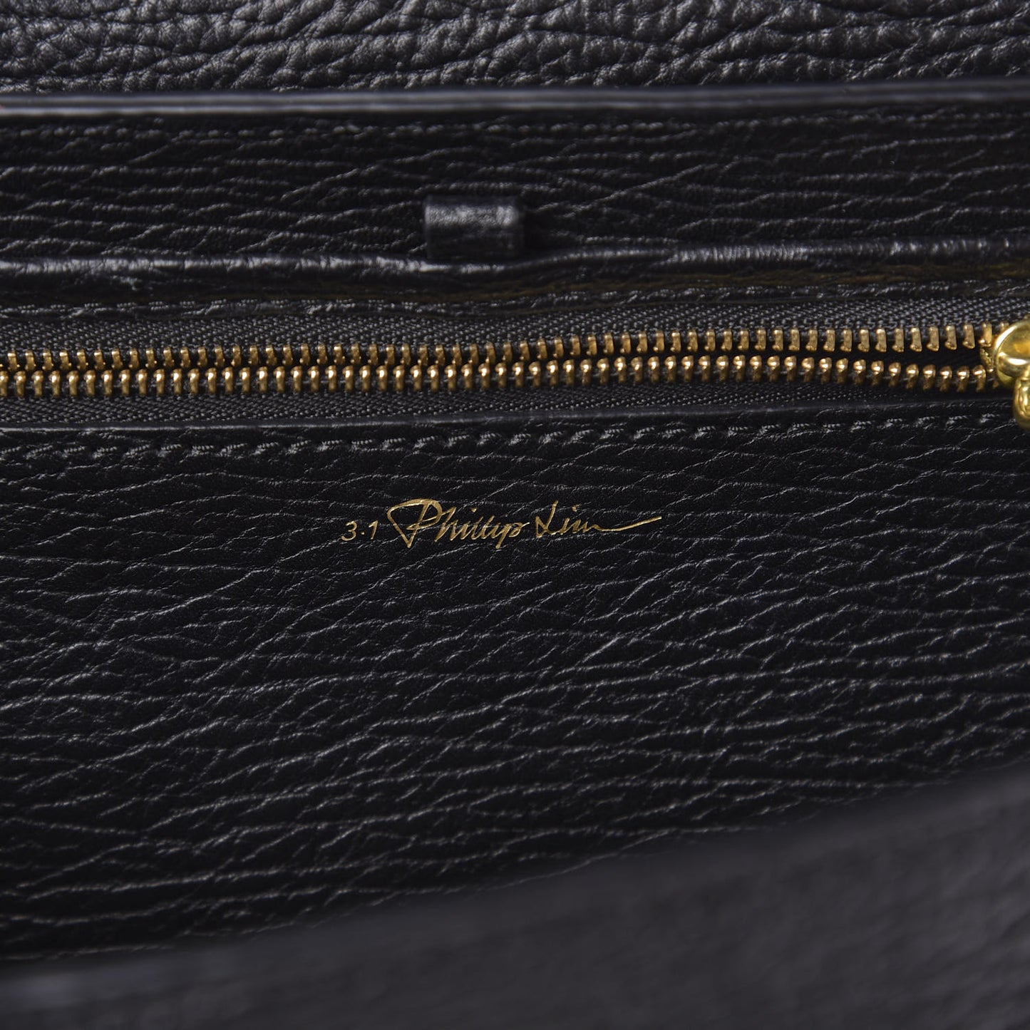 3.1 Textured Calfskin Medium Pashli Satchel Black