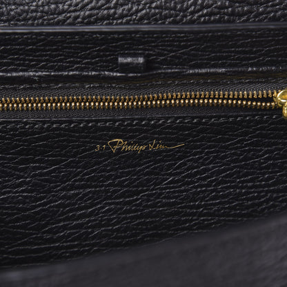3.1 Phillip Lim 3.1 Textured Calfskin Medium Pashli Satchel Black 7 of 10