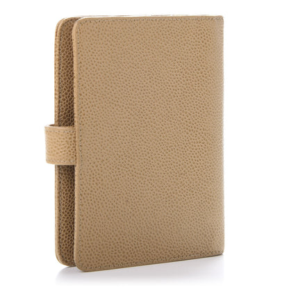 Chanel Caviar Timeless CC Ring Agenda Planner Beige 3 of 15