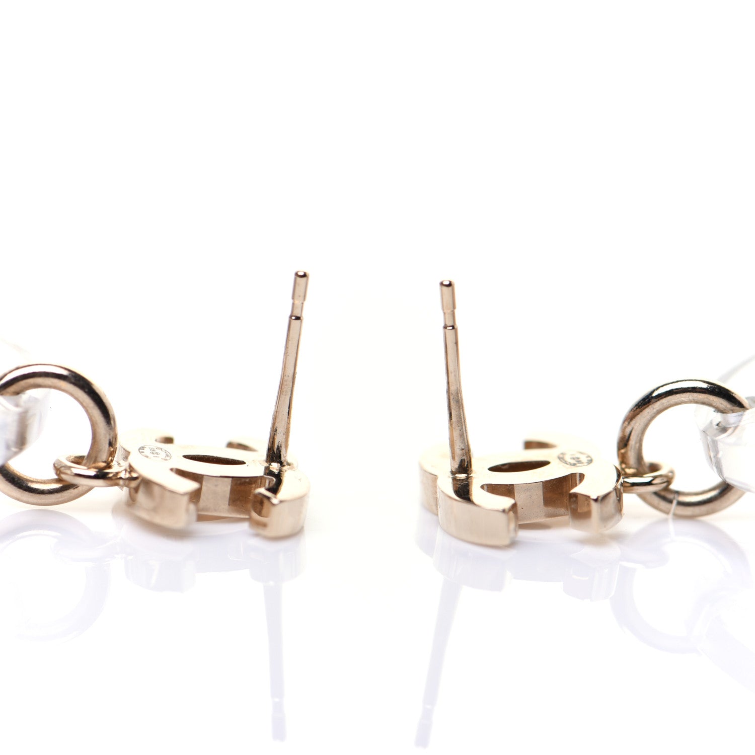 Chanel Resin Enamel CC Star Heart Earrings Gold 6 of 8
