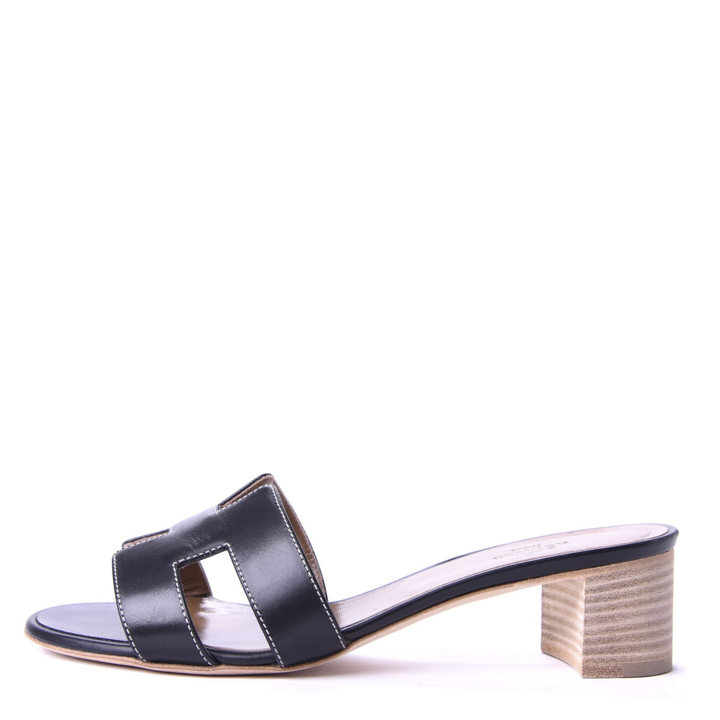 Calfskin Oasis Sandals 37.5 Black