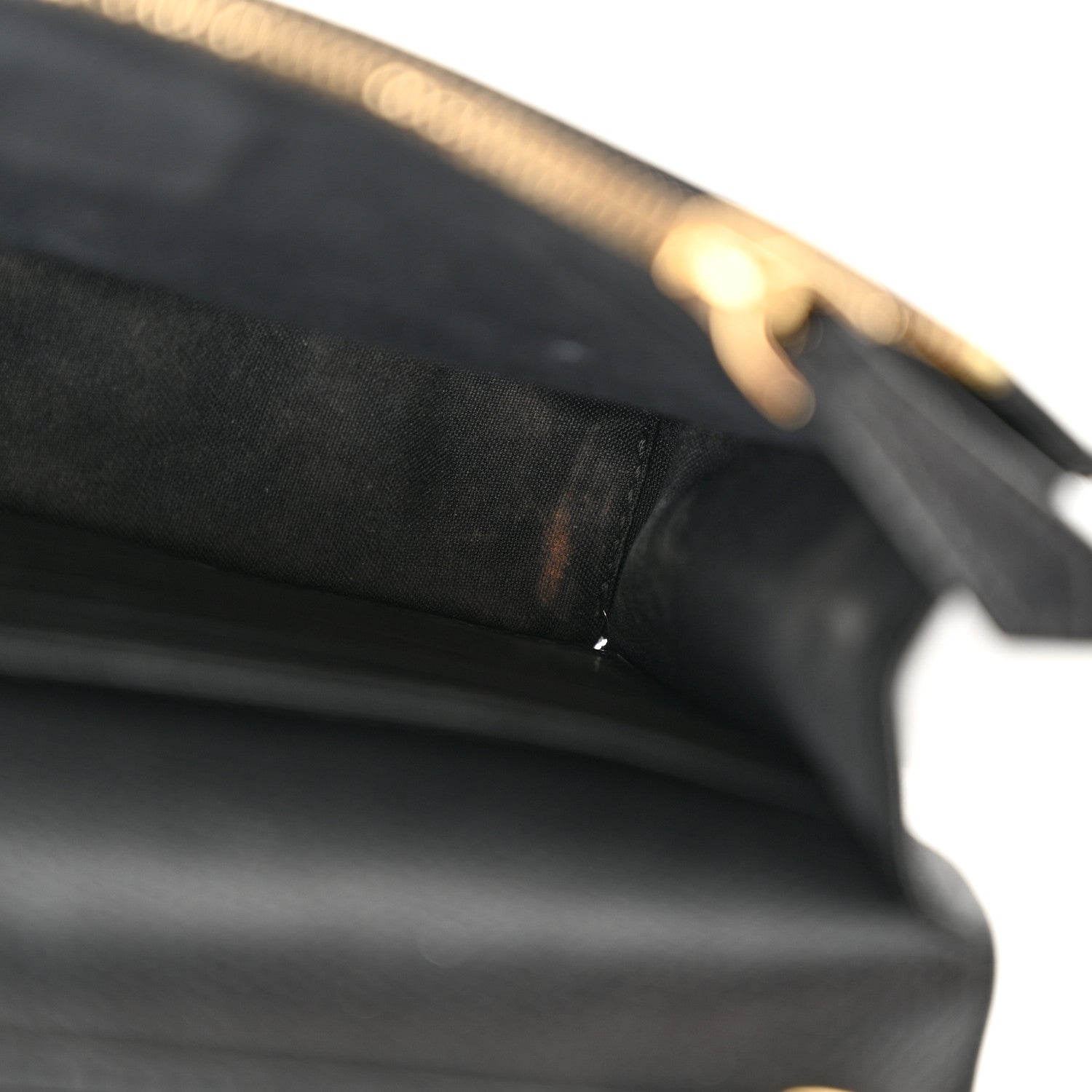 Fendi Vitello Cruise F is Fendi Bi-Color FF 1974 Embossed Medium Envelope Wallet On Chain Black Maya 13 of 14
